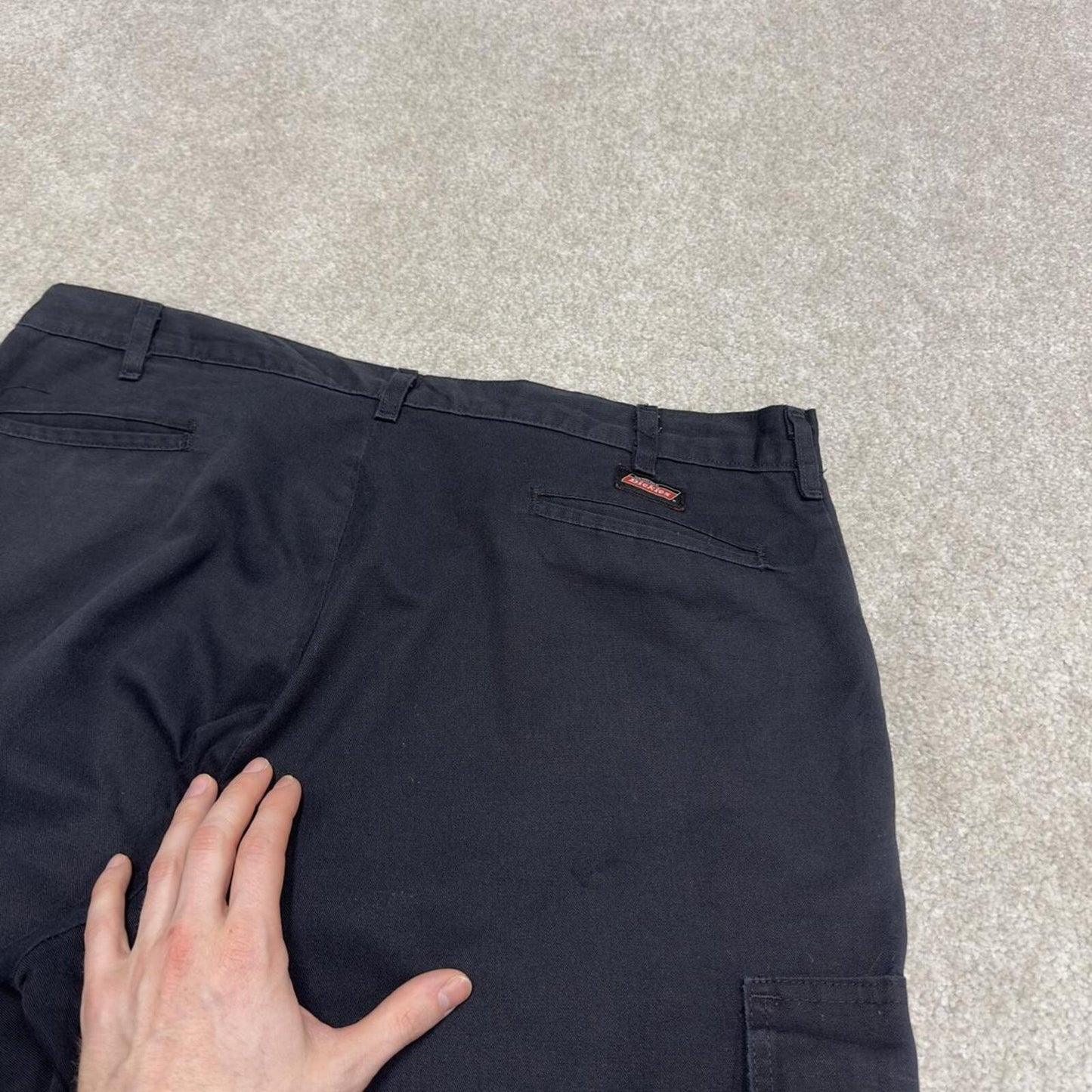 Y2K Dickies baggy cargo shorts black W40 Loose fit skater style chino