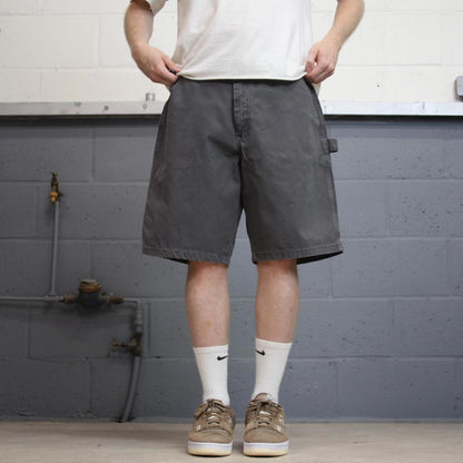 Grey Wrangler carpenter shorts W38