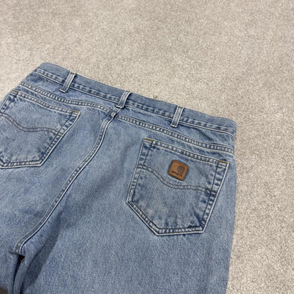 Y2K Carhartt work jeans blue Loose 100% cotton denim skate style work pants