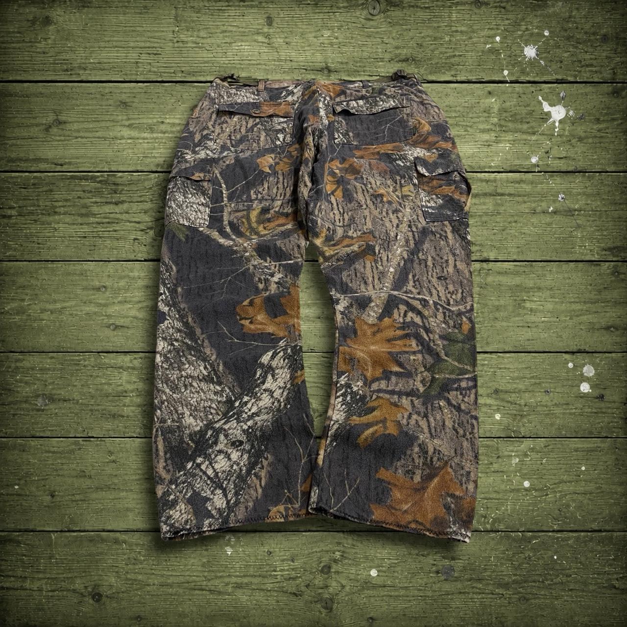 Vintage camo cargo pants y2k utility khaki Field Staff mossy oak Realtree camouflage hunting cargos
