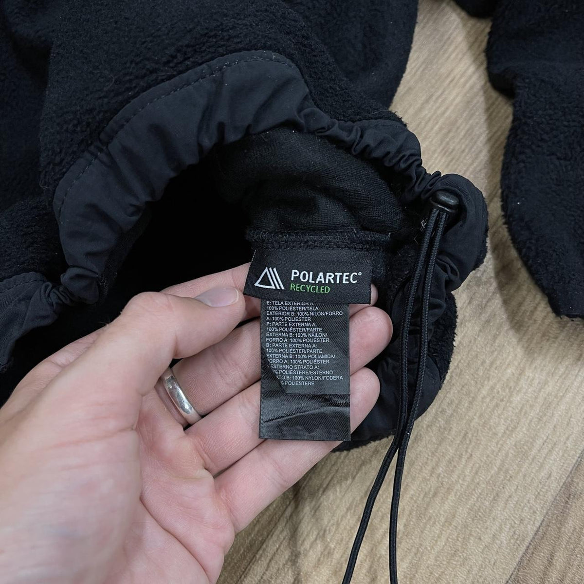 Y2K North Face Denali fleece Mens TNF full zip double black paneled autumn technical Polartec fleece