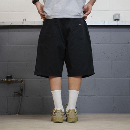 Dickies long baggy shorts chino black Skater / surf style shorts long loose fit festival