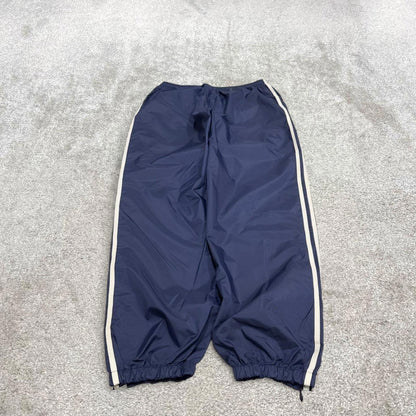 Y2k baggy Adidas tracksuit bottoms L 00s style sportswear joggers unlined track pants logo trackies