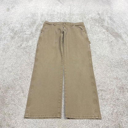 Wrangler carpenter jeans skater workwear W32L30 loose khaki denim cargo casual pants