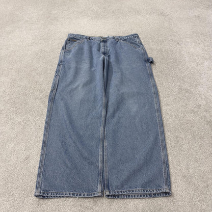 Calvin Klein baggy denim carpenter jeans y2k W38L30 blue Wide leg workwear skater style cargos