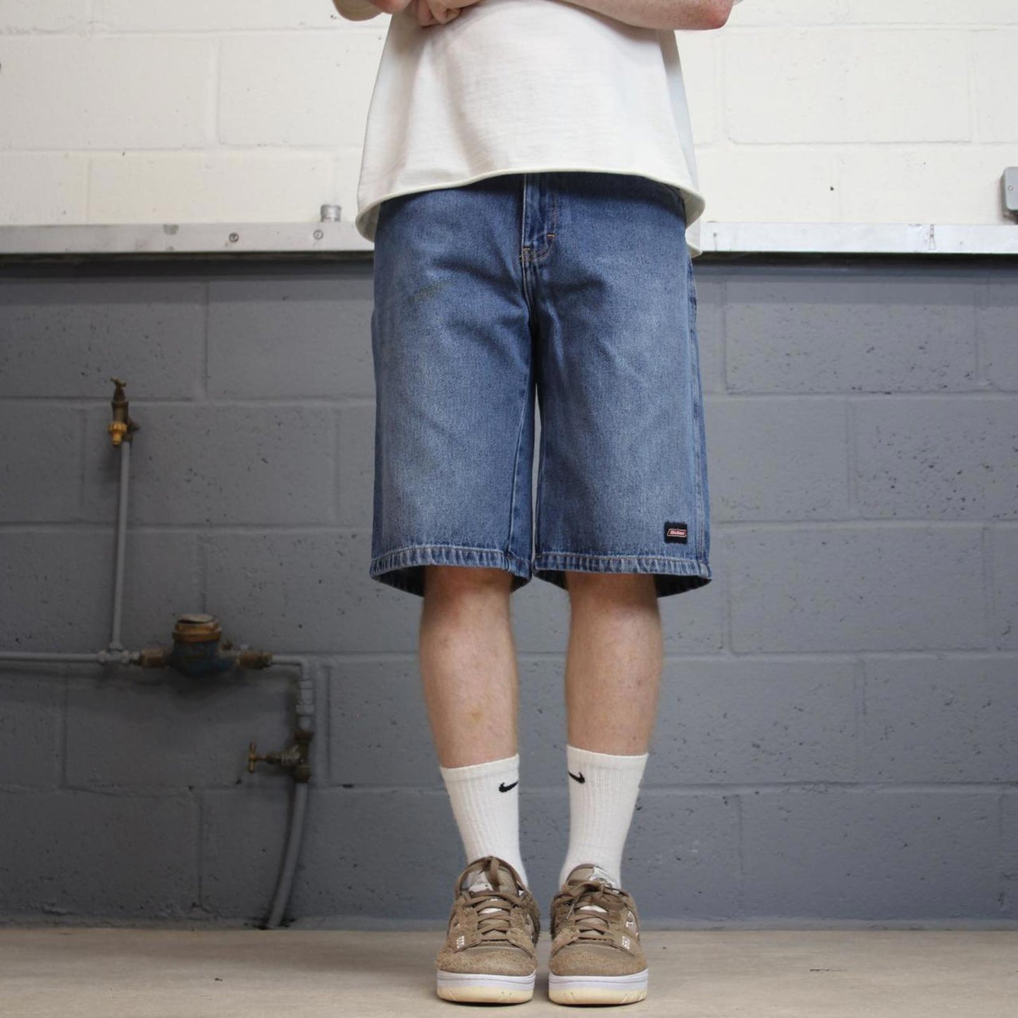 Dickies carpenter skate jorts W30 Faded blue loose denim y2k style shorts