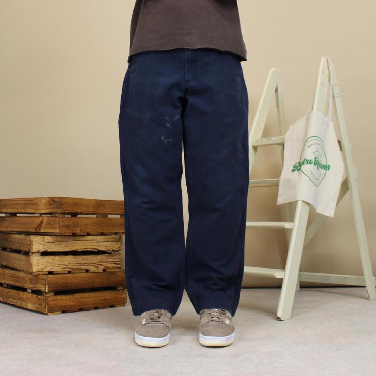Navy Carhartt Carpenter pants W36L30 relaxed fit 90s style skater cargos workwear