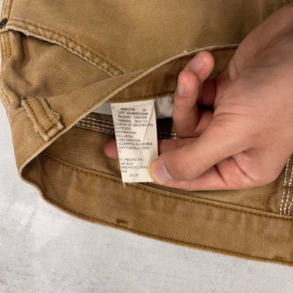 Baggy Dickies carpenter jeans W36L30 loose tan canvas cargo skater style pants