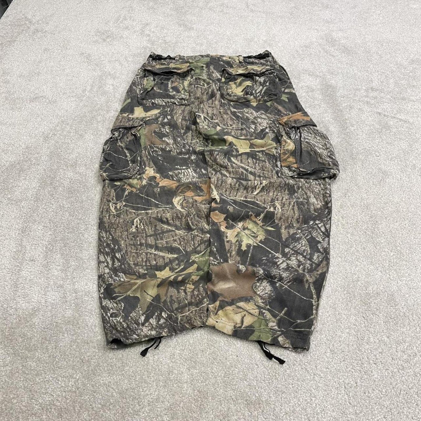 Baggy camo cargo pants brown RedHead Mossy Oak lightweight Rayon floaty camouflage cargos