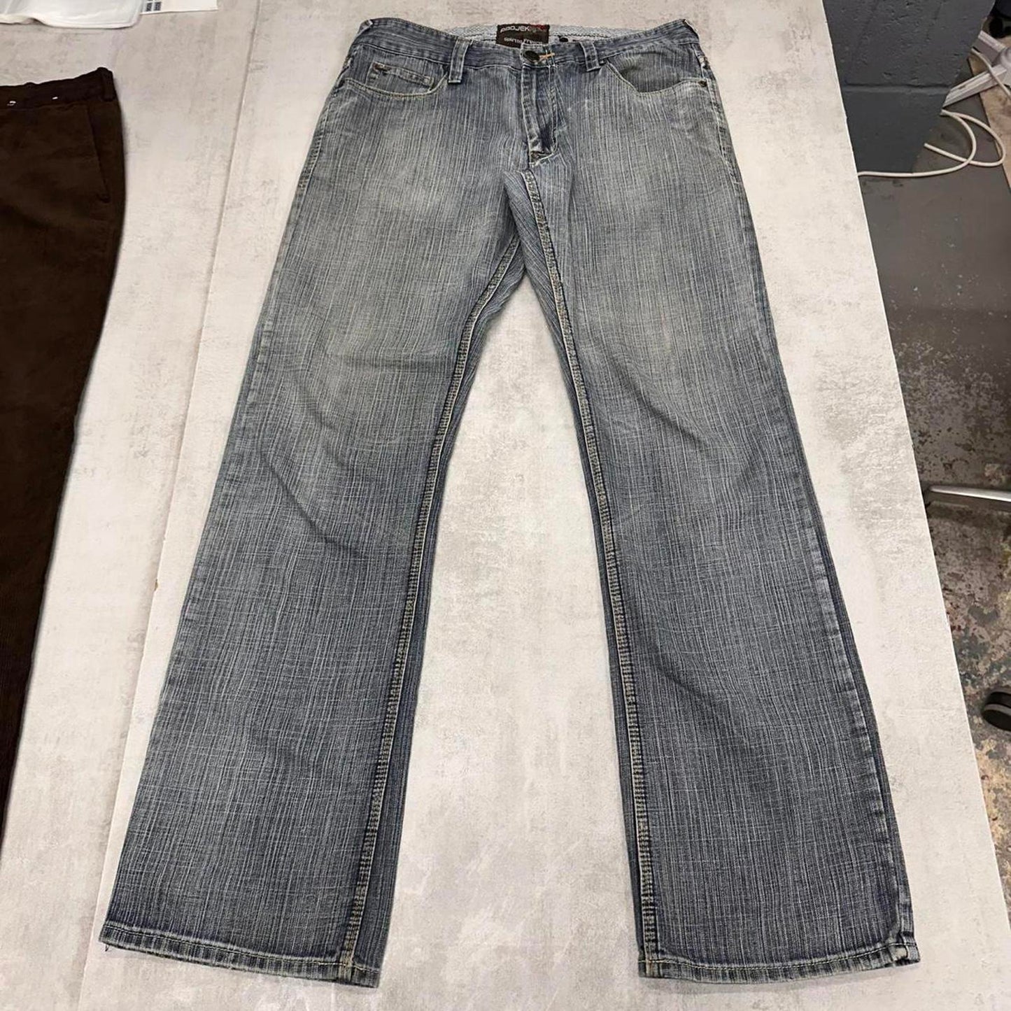 Blue Projek Raw jeans W34 L33 loose denim y2k hip hop jeans