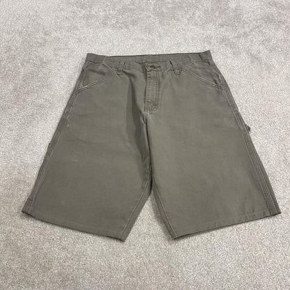Rustler carpenter shorts khaki grey Loose skater style summer festival cargo jorts
