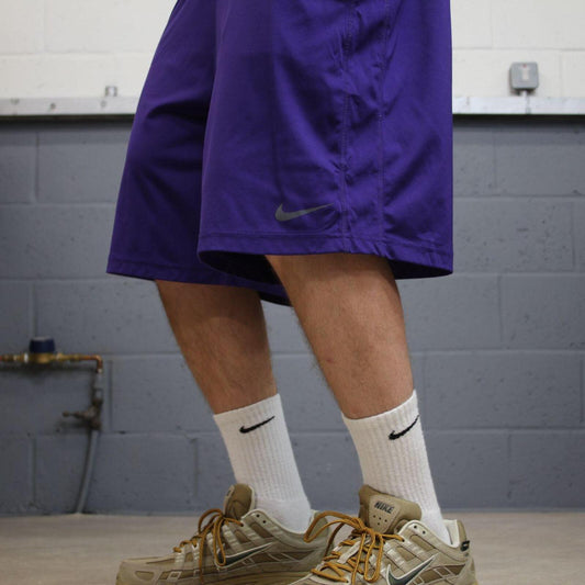Loose Nike sports shorts y2k purple Elasticated comfy loose floaty summer gym shorts