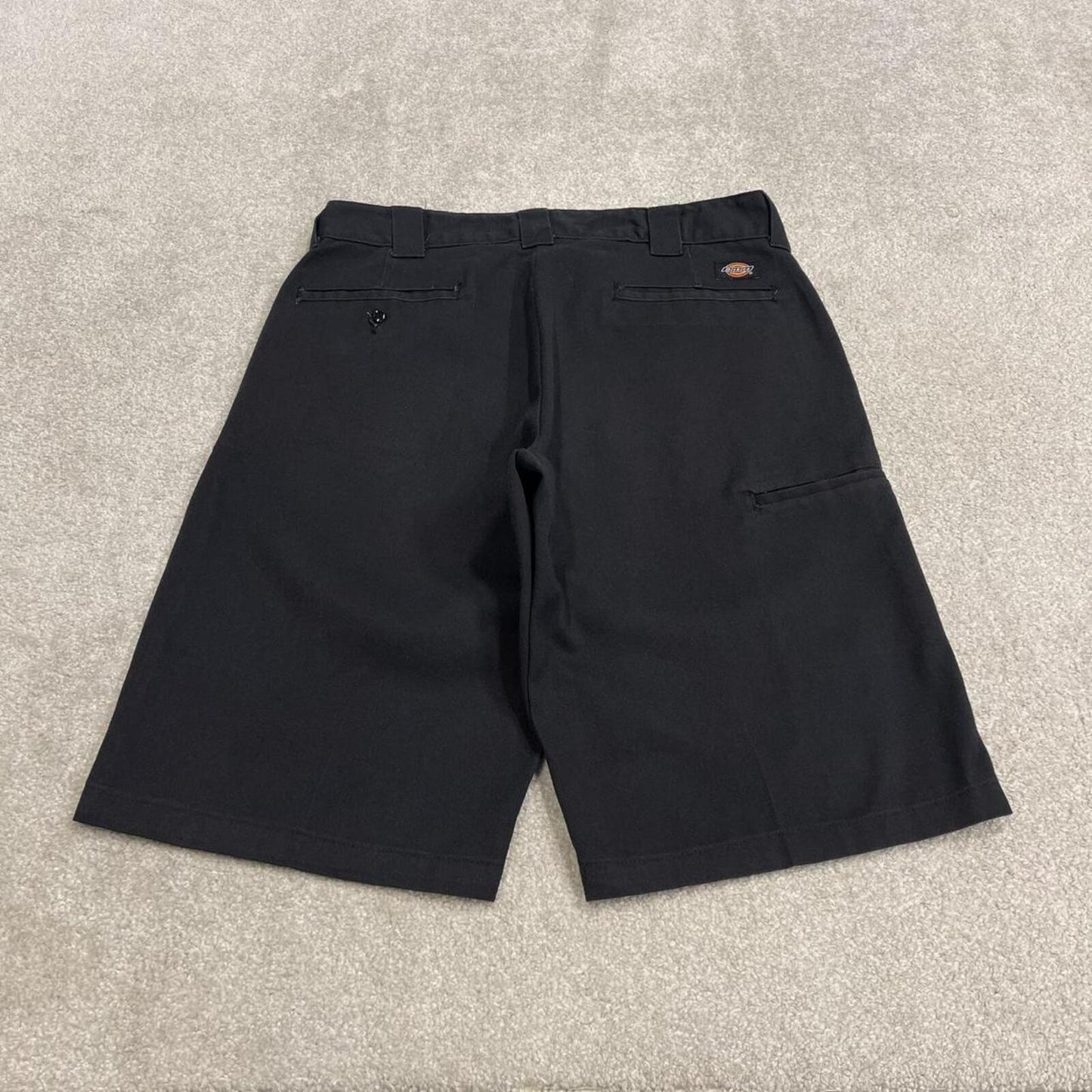 Baggy Dickies chino shorts carpenter black Chino style skater shorts long wide leg festival