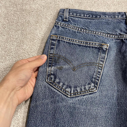 Y2K Levi’s 517 jeans bootcut washed blue Bootcut 5 pocket pants belt loops red tab logo