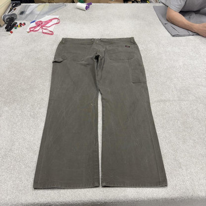 Dickies carpenter jeans loose leg green Loose canvas skate style cargo work pants