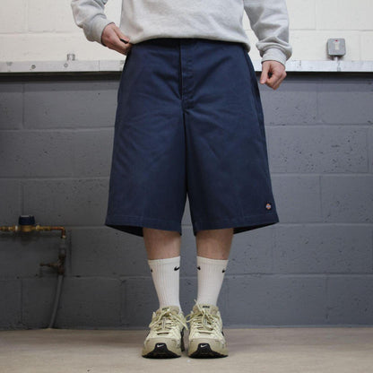 Dickies baggy carpenter shorts navy Twill chino skater style shorts wide long leg