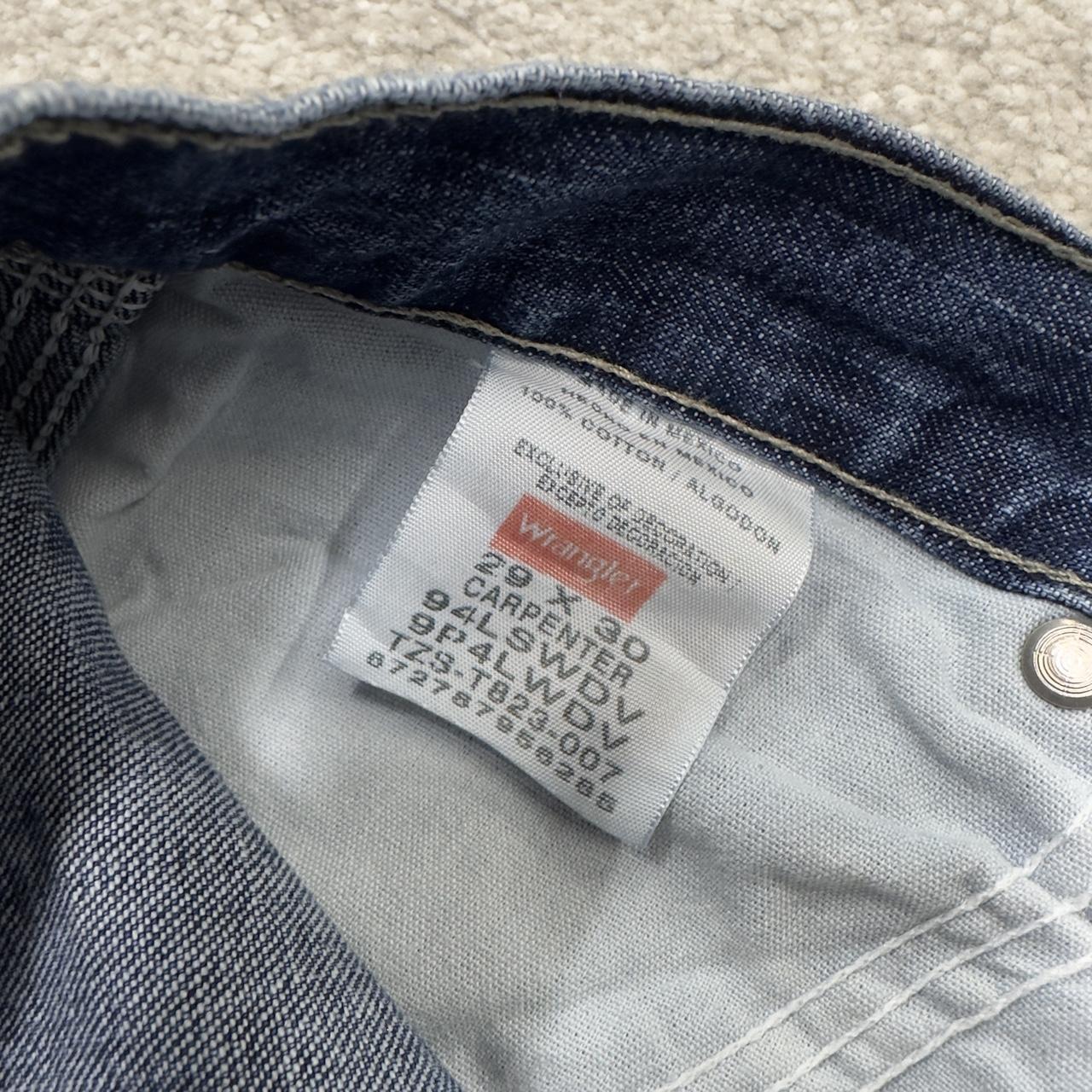 Wrangler carpenter jeans y2k blue W29L30 Loose straight leg skater style utility workwear trousers