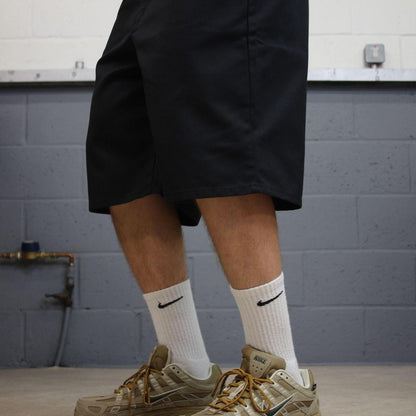 Dickies chino shorts carpenter black Chino style skater shorts long loose leg festival