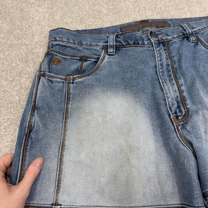 Y2k baggy Enyce carpenter shorts skater style blue Loose wide leg summer festival shorts