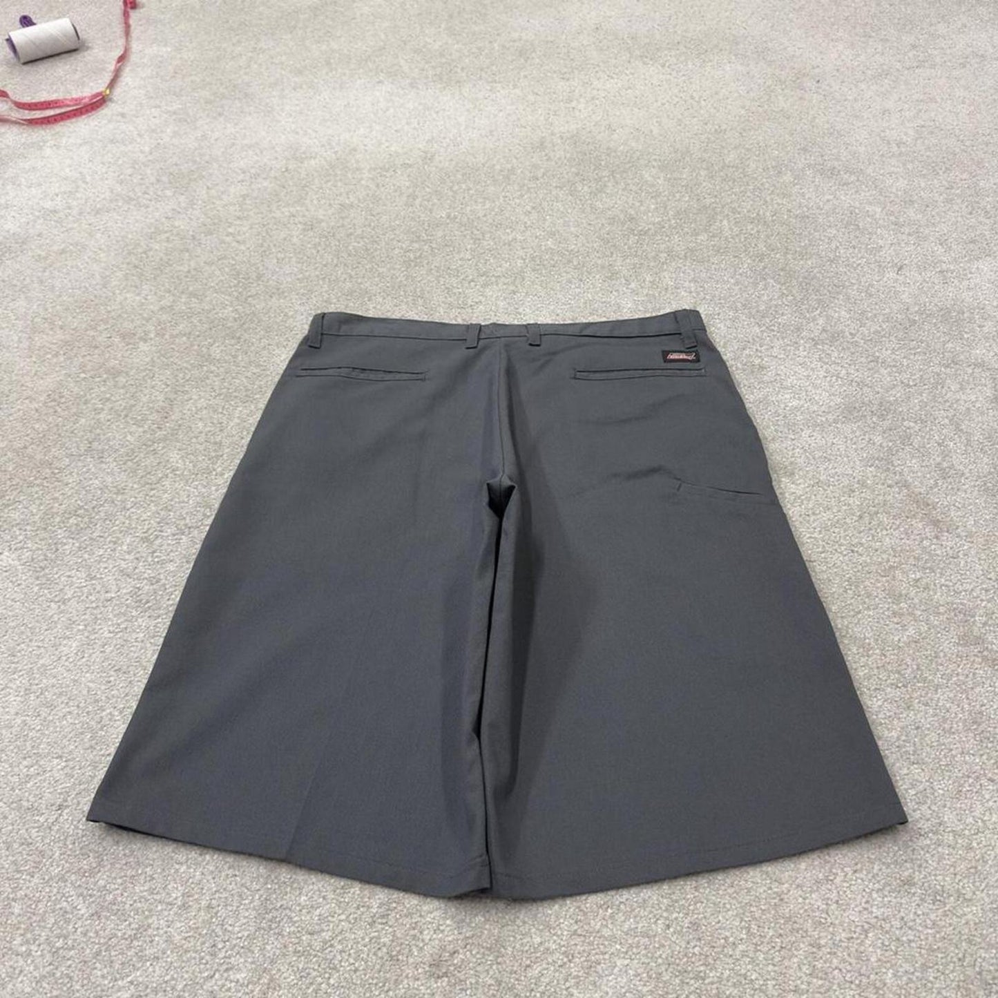 Baggy Dickies carpenter shorts grey Twill chino skater style shorts wide long leg