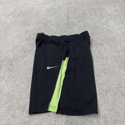 Nike sports shorts y2k loose black green Dri-Fit comfy floaty summer gym shorts