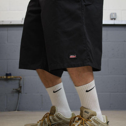 Dickies baggy carpenter shorts chino black Chino style skater shorts long wide leg festival