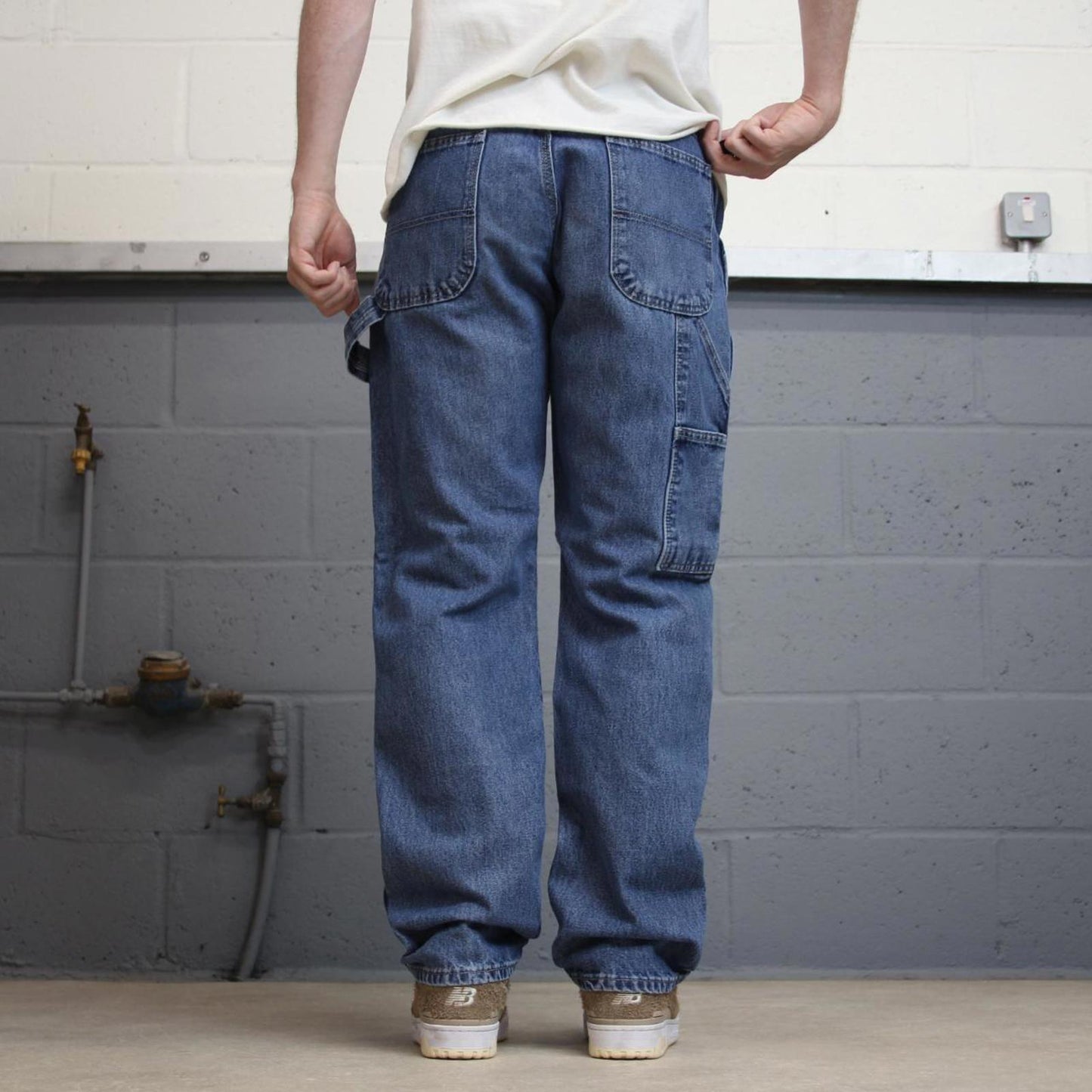 Blue Wrangler carpenter jeans W30L32 loose cargo skater style jeans