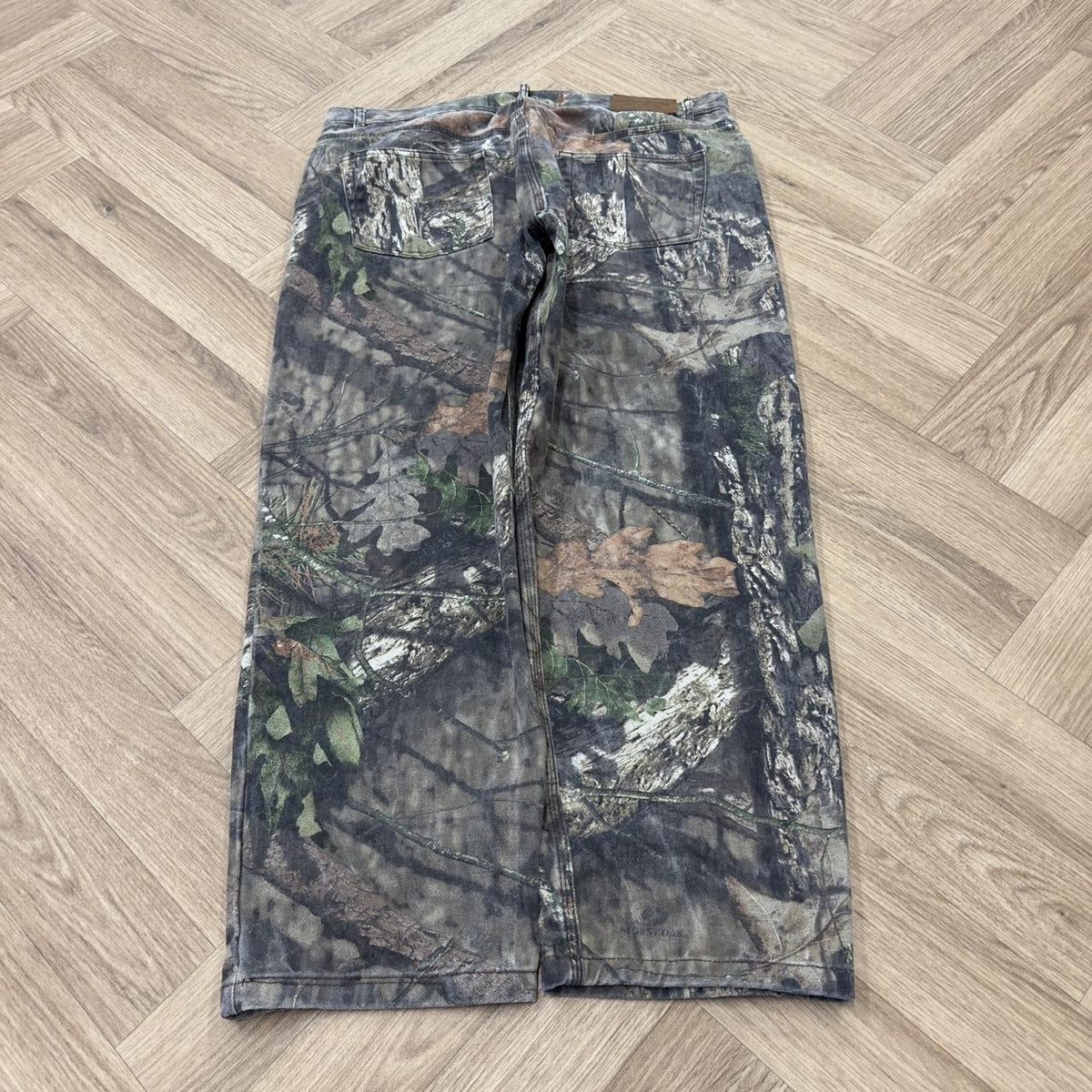 Y2K Mossy Oak camo jeans Loose Rustic Ridge camouflage utility combat trousers