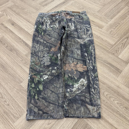 Y2K Mossy Oak camo jeans Loose Rustic Ridge camouflage utility combat trousers