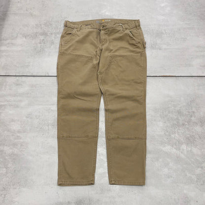 Carhartt double knee carpenter pants size 18 (W38 L30) khaki slim fit work trousers