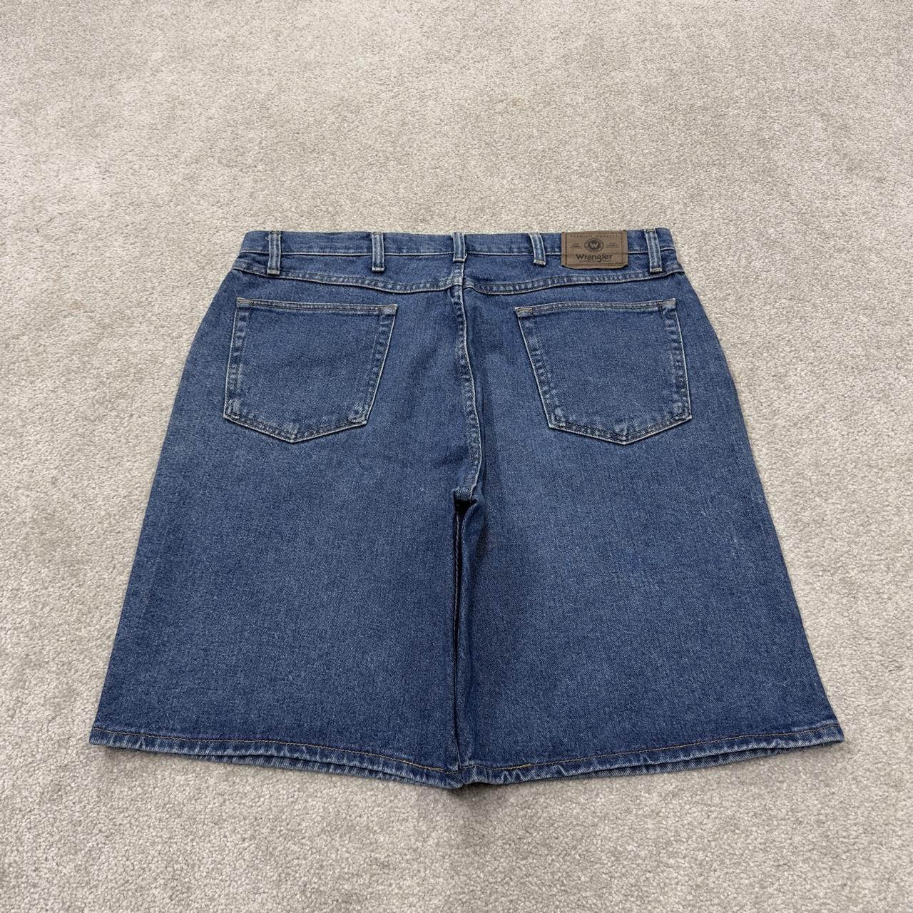 Wrangler baggy denim shorts y2k blue W38 Loose leg skater style casual style jorts