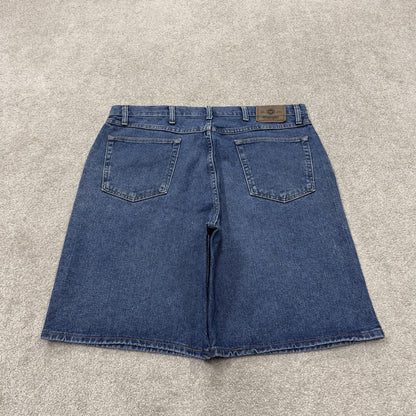 Wrangler baggy denim shorts y2k blue W38 Loose leg skater style casual style jorts