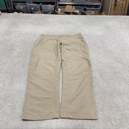 Y2K The North Face technical pants beige Loose hiking style TNF trousers embroidered