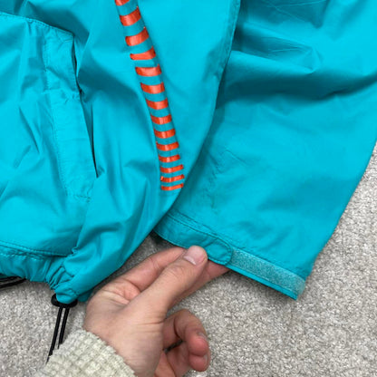 00s Oakley technical windbreaker jacket XL men's y2k style blue lightweight hooded fleece tech coat