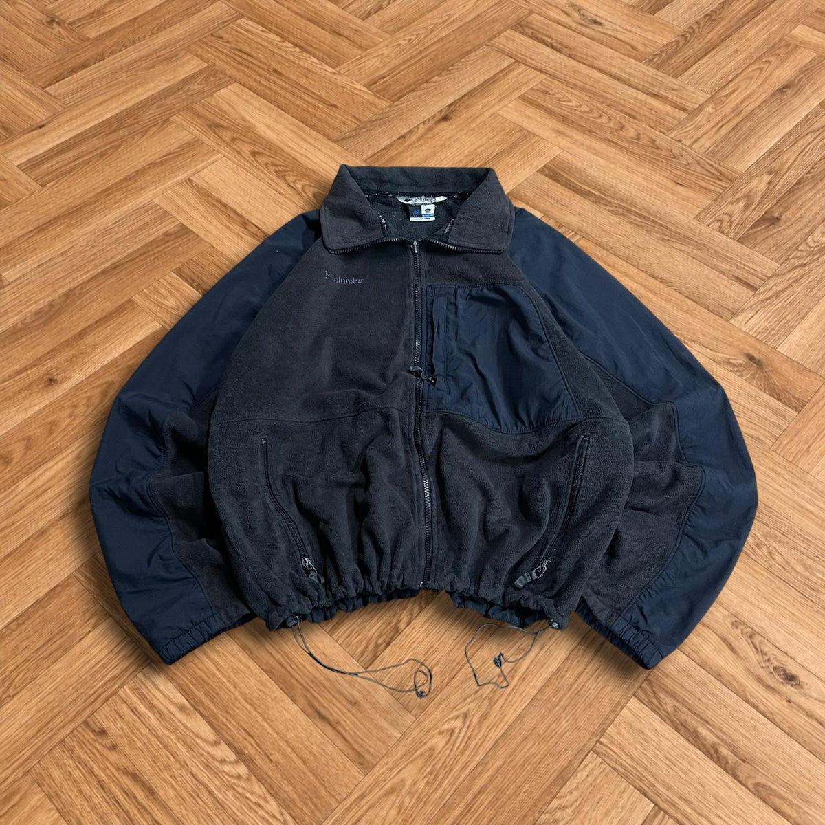 Y2K Colombia technical fleece Full zip autumn paneled combat utility fleece