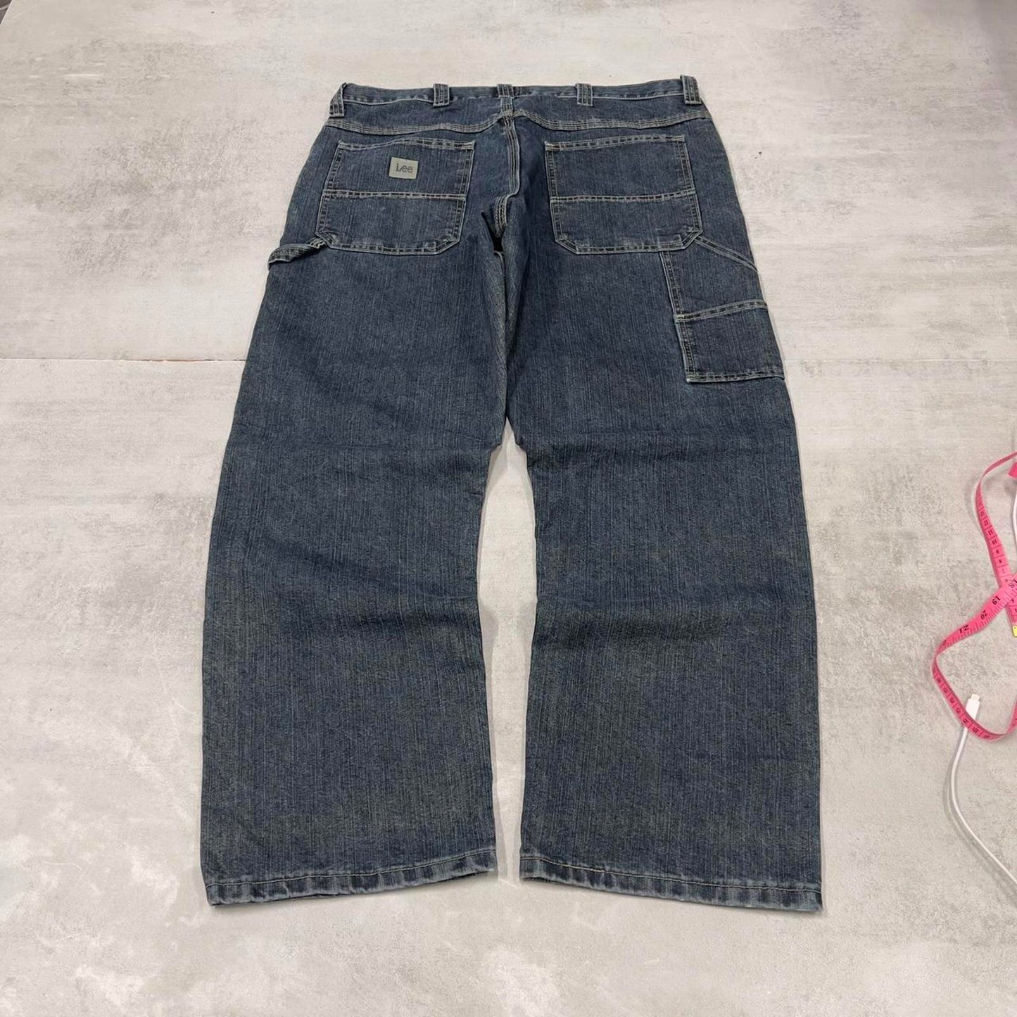 Baggy Lee carpenter jeans W36L30 blue denim skater 90s style carpenters