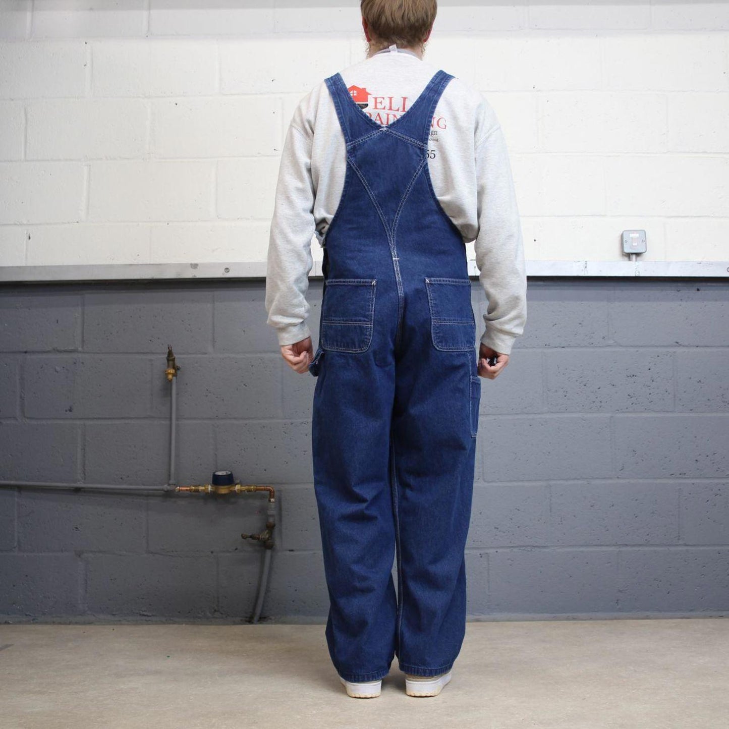 Carhartt denim dungarees y2k blue overalls loose festival / skate wear bib & brace utility workwear