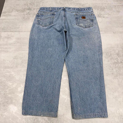 Mens vintage Carhartt jeans W40 L25.5 blue loose denim 90s style jeans
