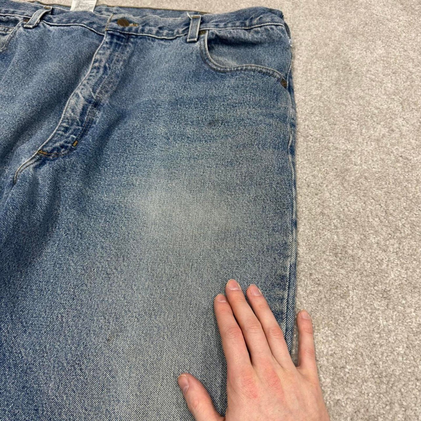 Y2K baggy Carhartt denim jeans blue Loose relaxed fit skate style workwear pants