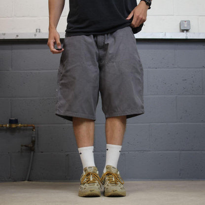Carhartt cargo shorts skater surf grey Loose relaxed fit workwear carpenter shorts
