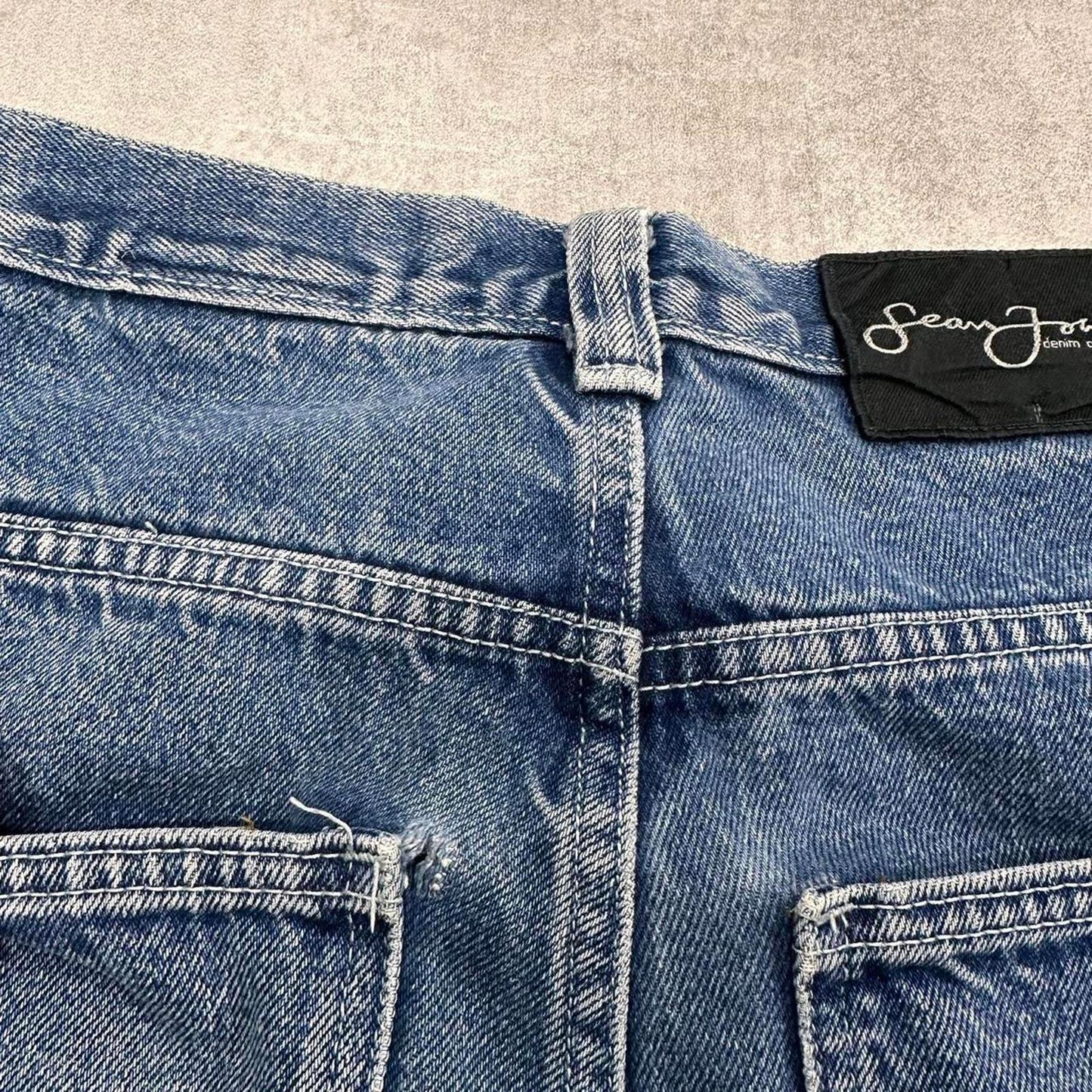 Sean John carpenter skate jeans W30 L31 blue loose denim skater cargos