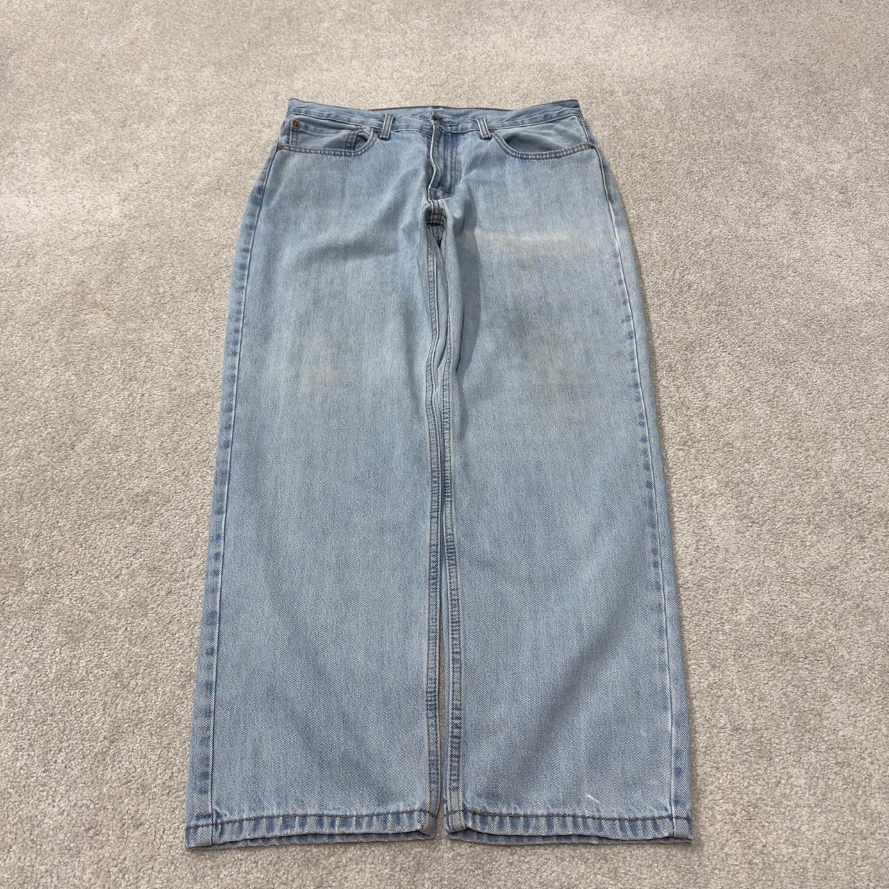 Levi’s 550 jeans y2k W34L30 blue loose straight leg skate style pants red tab logo