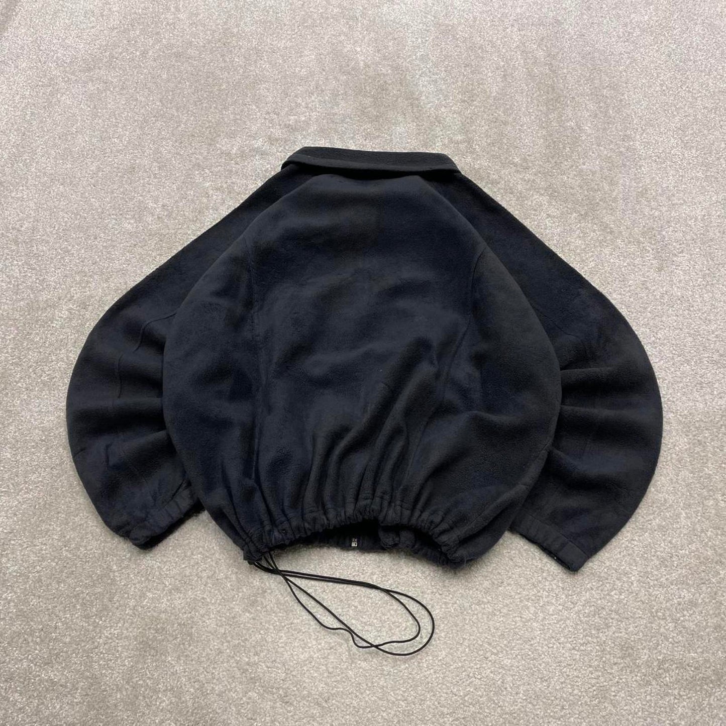 00s Columbia technical fleece 3XL women's black full zip up y2k style autumn adjustable waist