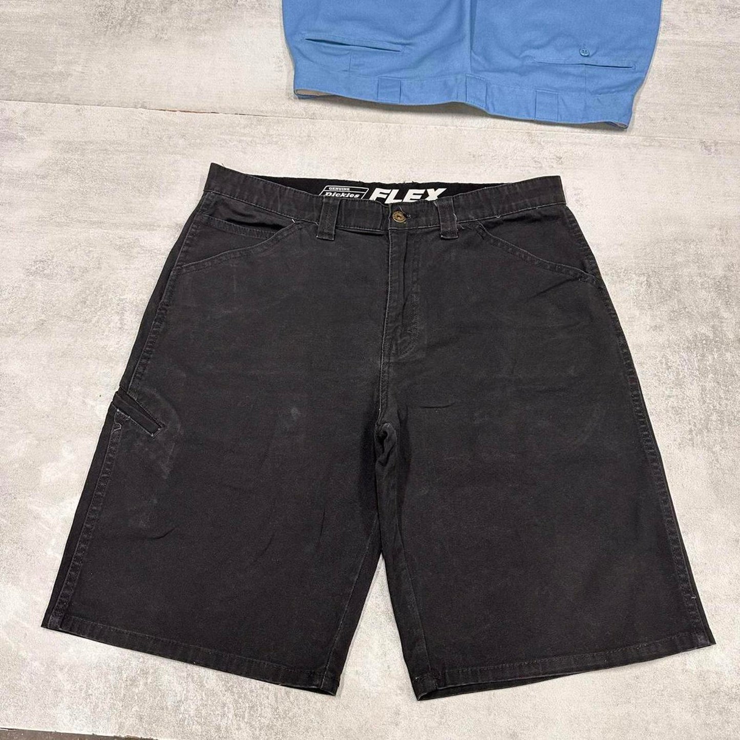 Black Dickies carpenter jorts W34 Loose canvas denim skate style shorts