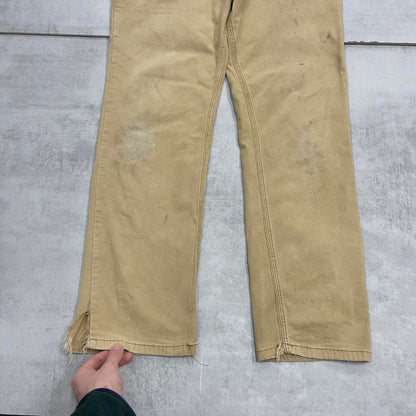 Cream Carhartt carpenter trousers W34L32 relaxed fit skater style pants