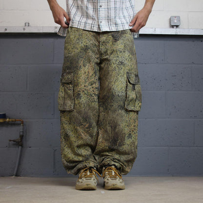 Women’s Mossy oak baggy camo cargo utility pants Y2K khaki outdoors hunting utility trousers