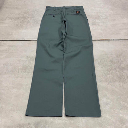 Teal Dickies skateboarding pants W30L32 twill chino style skater pants