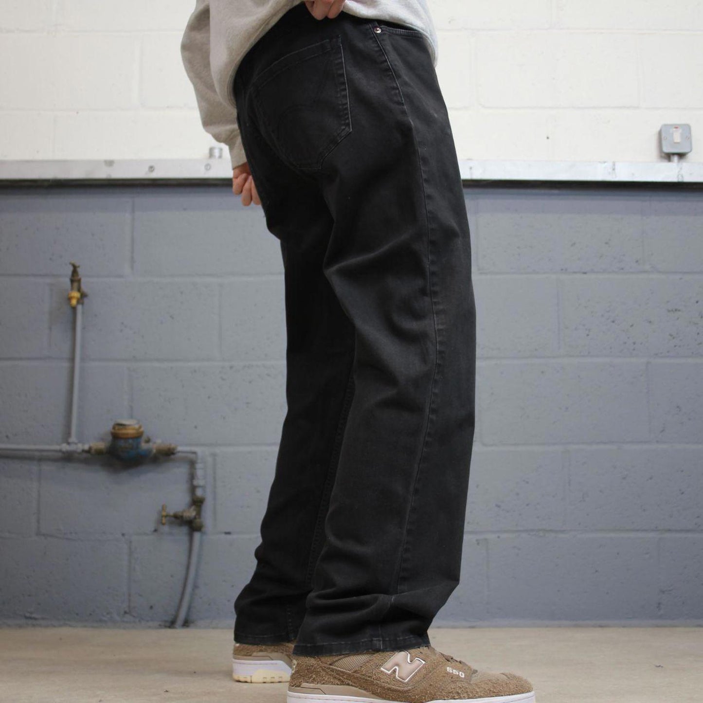 Black Dickies chino skate pants W38L30 straight leg 90s skater work pants loose American workwear