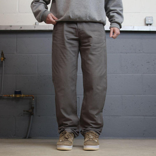Dickies work pants Y2K grey Slim taper Twill chino skate style trousers
