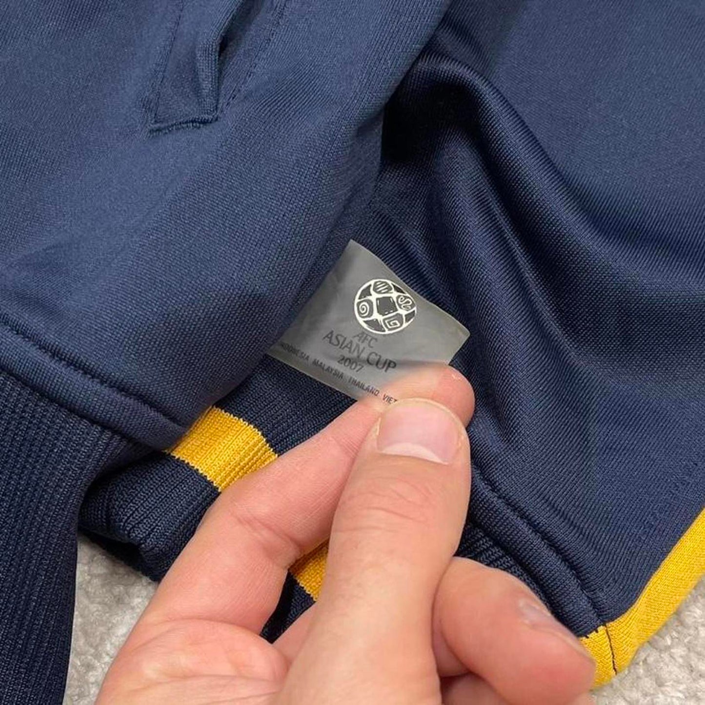 Y2k 00s Nike track jacket Medium men's navy Australia football full zip track suit top embroidered